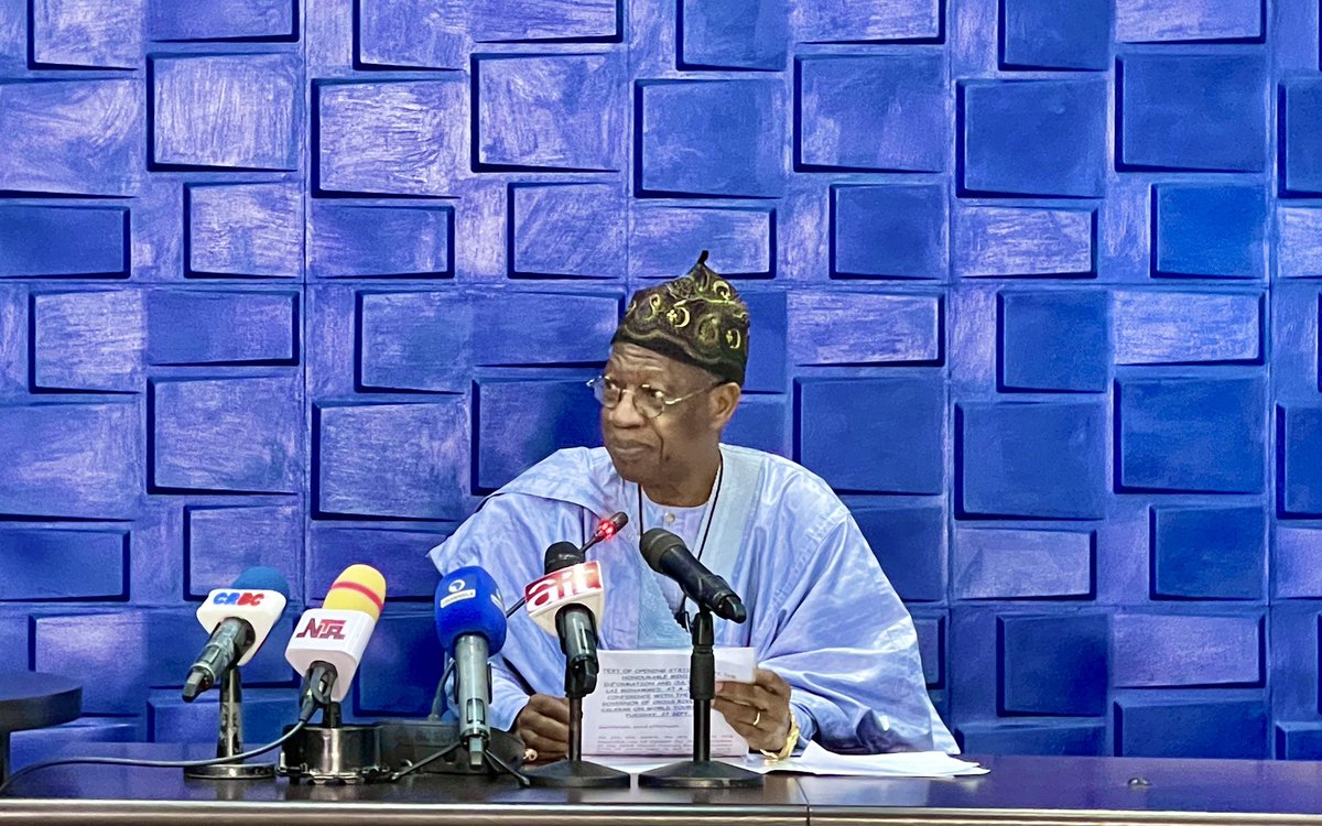 PRESS RELEASE

Nigeria Decimating Terrorists, Bandits - Minister

#Thread ⤵️ https://t.co/wTe7OpEyPf