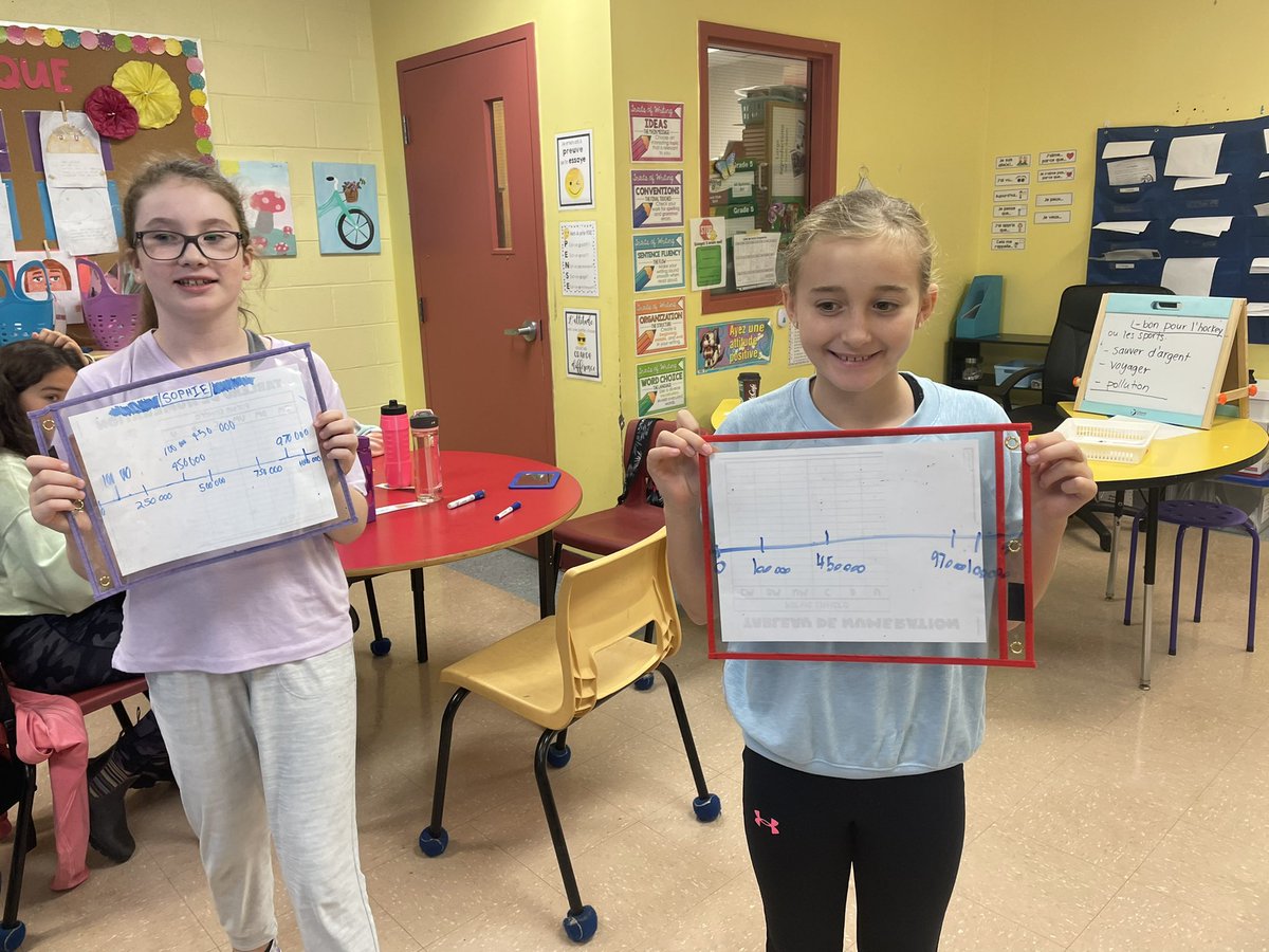 MissPower709's tweet photo. Today in math we worked on estimation using number lines✅ We love using the whiteboards for whole group warm up activities! Lots of number sense and reasoning skills being worked on this week in 5P. #mathisfun #numeracyblock #wecandohardthings https://t.co/anIHrO5Fb7