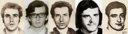 ierrejon's tweet photo. “Mañana cuando yo muera, no me vengáis a llorar. No estaré bajo tierra, soy viento de libertad”

Baena
García Sanz
Otaegui
Sánchez Bravo
Txiki

Últimos 5 fusilados por el franquismo el 27 de septiembre de 1975. https://t.co/Hptmmzab4P