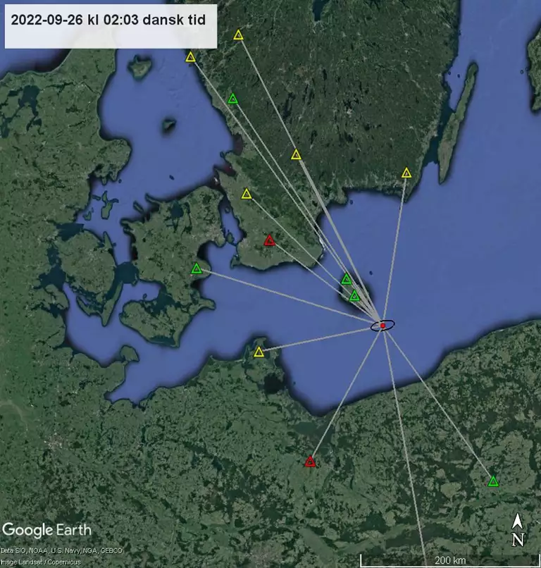 OAlexanderDK's tweet photo. The Geological Survey of Denmark and Greenland has confirmed the reported explosions by the Nord Stream 1 and Nord Stream 2 pipelines on the 26th and their locations.

https://t.co/UlwjKWpJA4 https://t.co/Y5iZWDU3Mk
