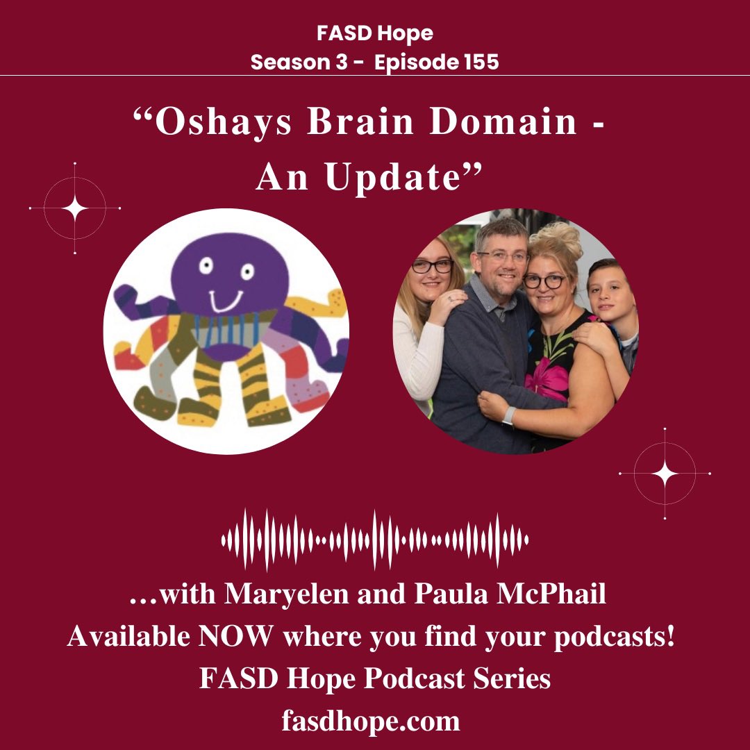 fasdhope's tweet photo. #NewEpisodeAlert - Ep. 155 of @fasdhope with @OshaysFASD is available now where you find your #podcasts ! Listen to the wonderful updates & #FASD services & supports offered by #OshaysFASDBrainDomain ! #FASDAwarenessMonth #FASDOrganizations #FASDHope
https://t.co/ntXOuqOdzQ https://t.co/IGtDN1DoTr