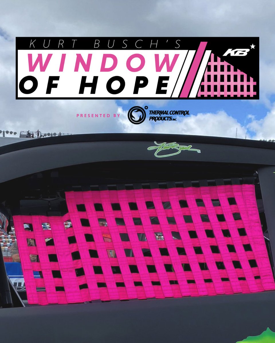 Thank you <a href="/KurtBusch/">Kurt Busch</a> for being a wonderful advocate for #BreastCancerAwareness! Kurt's Window of Hope pink window net program returns for a 2nd year. Proceeds will help provide free mammograms to uninsured women. We are so grateful for this life saving support! <a href="/AtriumHealth/">Atrium Health</a>