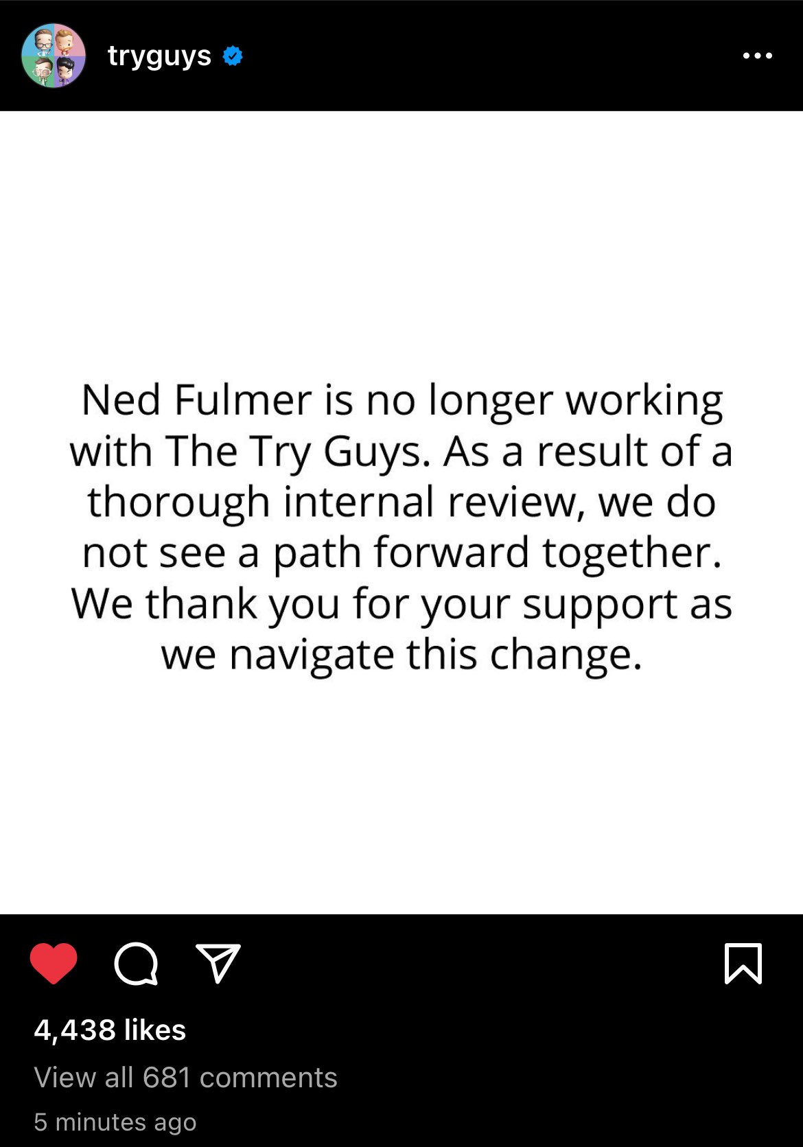 Cami on Twitter "Ned Fulmer is officially no longer working with the