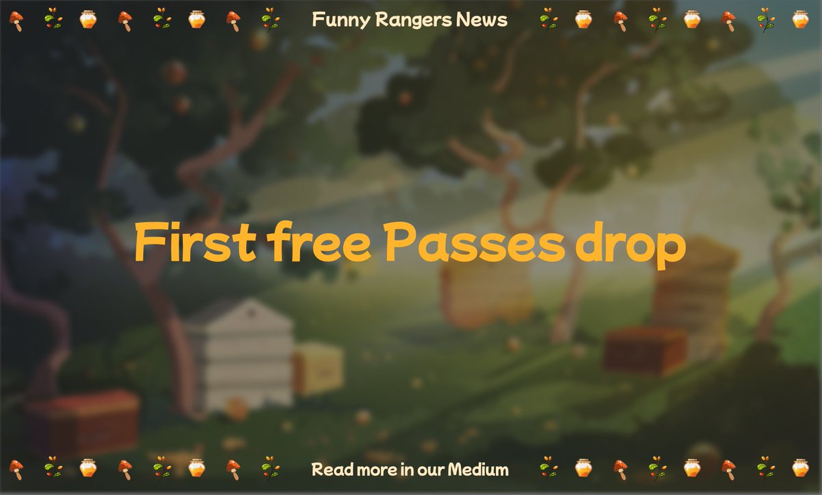First free Passes drop!
Read more in Medium: medium.com/@funnyrangers/…
#NFT #NFTs #NFTDrop #Drop #WAX #NFTpacks 
#AtomicHub #NFT #WAXP #PlayToEarn #NFTGiveaways #Giveaways #WAX