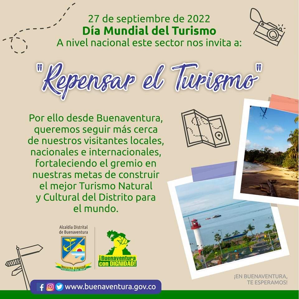 Hoy conmemoramos el #DiaMundialDelTurismo🏝️

Desde la Alcaldía de Buenaventura queremos seguir innovando y acompañando a nuestro gremio, las cifras nos lo confirman cada mes, somos un destino referente a nivel local, nacional e internacional 💛💚

#BuenaventuraEsTurismo