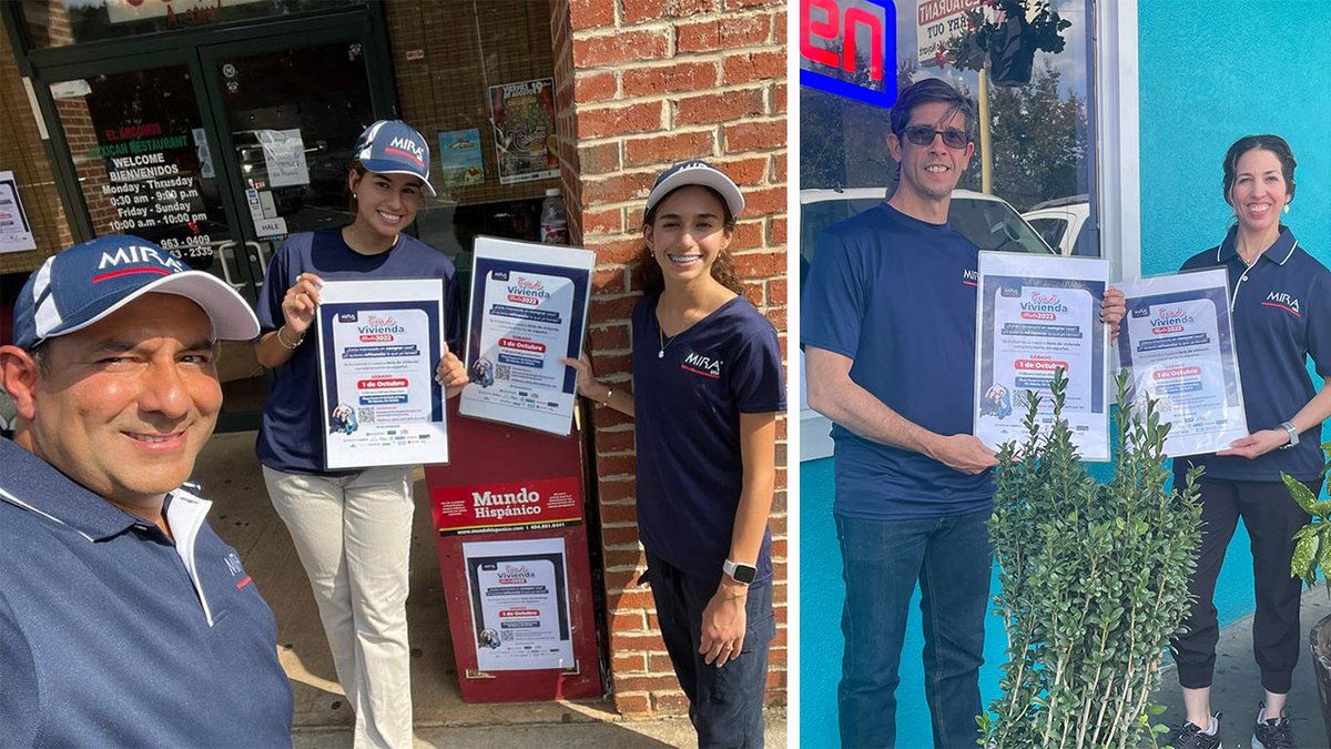 MIRAUSAOficial's tweet photo. Nuestros voluntarios de #Atlanta • #Georgia, han realizado diferentes jornadas de invitación y promoción de la #FeriaDeViviendaAtlanta que se llevará a cabo este sábado 1° de octubre en @PlazaFiestaAtl para toda la comunidad latina • 🗞️Leer más: https://t.co/vGH5ML9gZF https://t.co/OcuULcOrWe