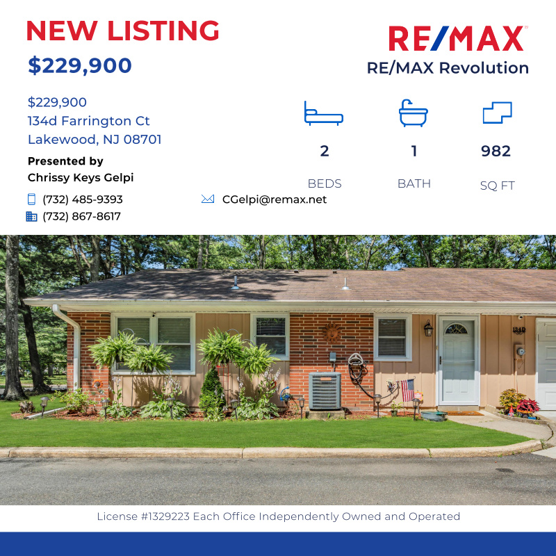 ChrissyKeysNJ's tweet photo. Welcome to Leisure Village!  Located on a quiet street, this meticulously maintained Baronet Model is waiting for its new owners.  Featuring...

Click here for details:
https://t.co/ihxDvCNnC0 https://t.co/1fxwjjAkt9