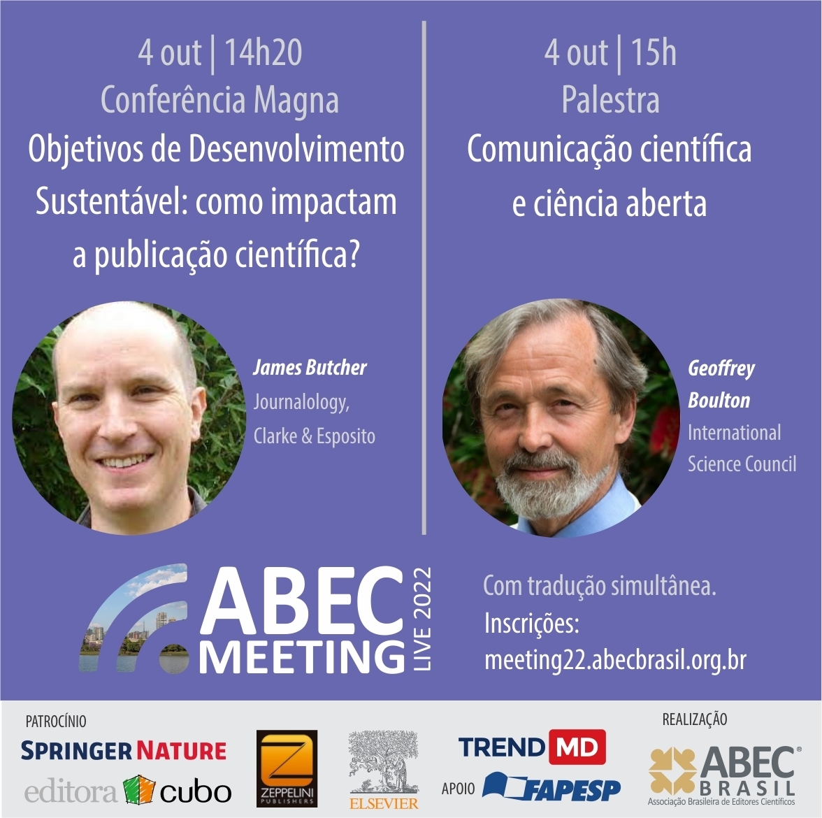 ABECBrasil's tweet photo. Vamos acompanhar a partir de hoje a programação de cada dia do ABEC Meeting 2022?

As inscrições continuam abertas e podem ser realizadas através do link: https://t.co/wqEXOCOVZv

Te esperamos lá! 😁 https://t.co/sTF1ktgTBr