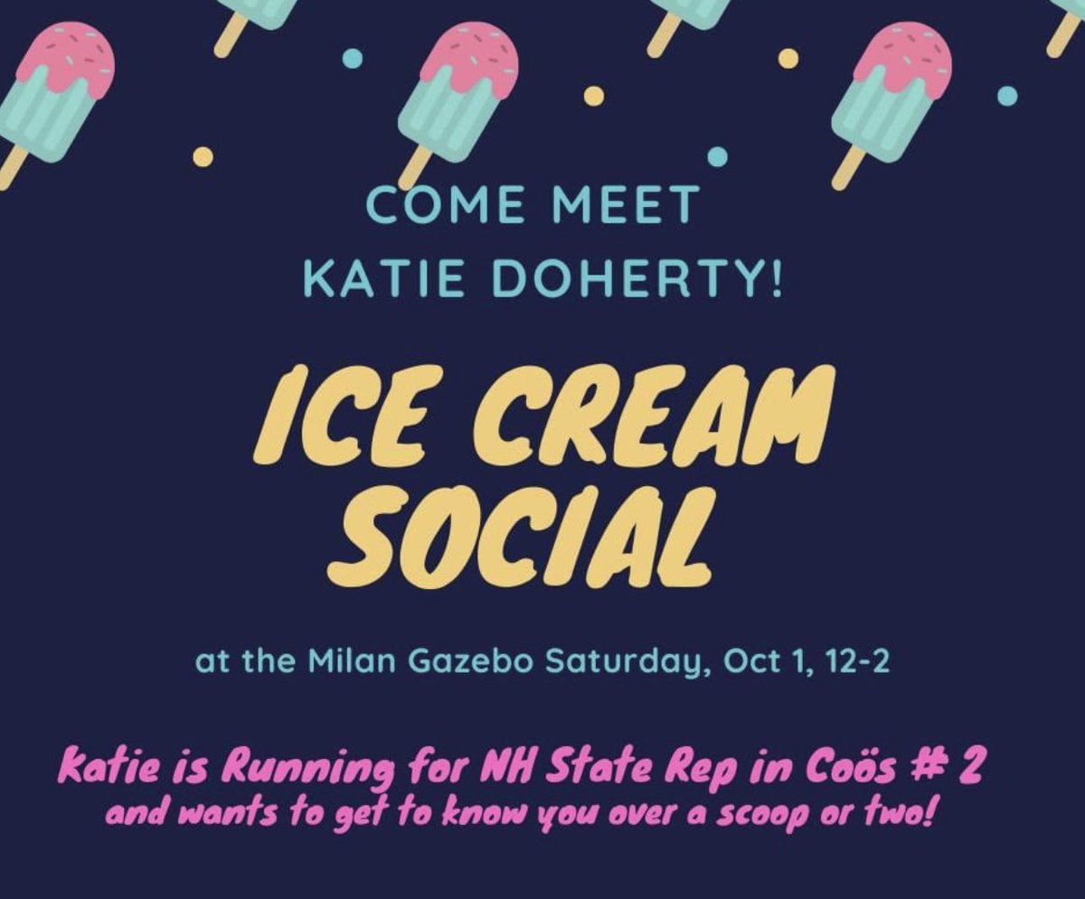 Please come out for a sweet treat and to meet House Rep hopeful Katie Doherty!