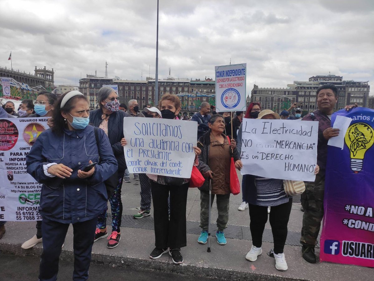 #AlMomento 🪧

⚡️¿Derecho Humano a la Energía Eléctrica? Leíste bien. Organizaciones presentarán iniciativa de reforma para colocar esta garantía en el artículo 4° constitucional.

💡<a href="/RedResistenciaC/">Red Nacional de Resistencia Civil</a> y la Sociedad de Usuari@s en Resistencia solicitan audiencia con <a href="/GobiernoMX/">Gobierno de México</a>.