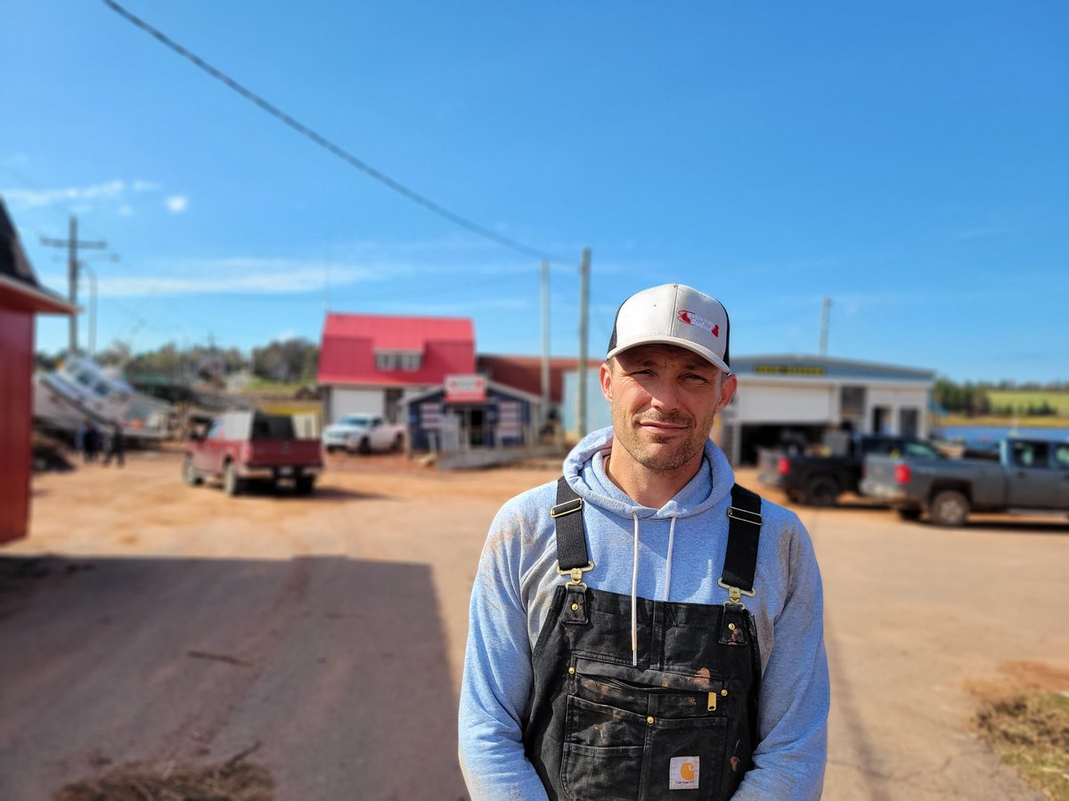 Mitch Jollimore, president of Basin View Seafood, had a chance to show PM Trudeau the destruction at Stanley Bridge. Jollimore says his fish market bldg was basically a write-off after it was picked up during #Fiona . "This was pretty much ground zero," he said. #peifiona