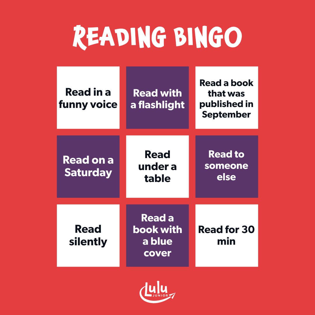 lulujrdotcom's tweet photo. Does your child need reading motivation? Try our weekly reading bingo! ⬇️  

#readingactivity https://t.co/62dH6XGNTu