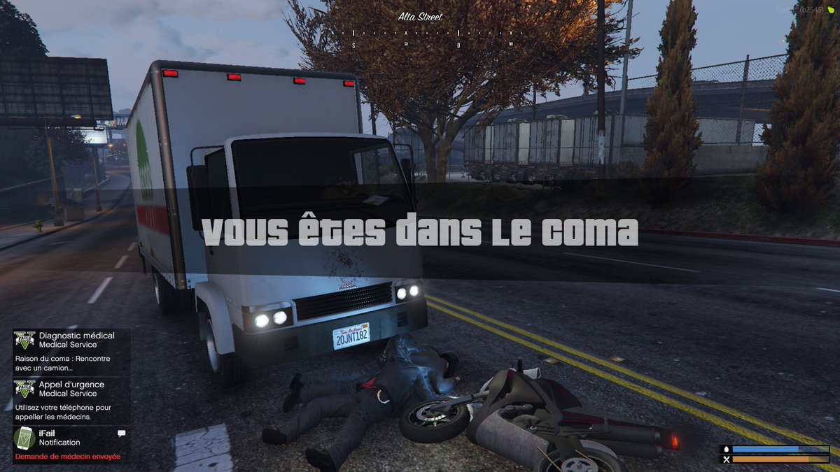 ZeckerLightning's tweet photo. Sam est Out pendant quelques jours, un jolie accident dû a différents événements. Mais Bientôt il reviendra plus fort que jamais! A Bientôt sur #failyV #GTARP https://t.co/BcbApVeyT1