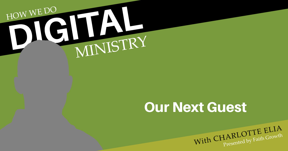 We're always looking for guests for the How We Do Digital Ministry podcast. Do you have something to share? Let's get you scheduled on the show!