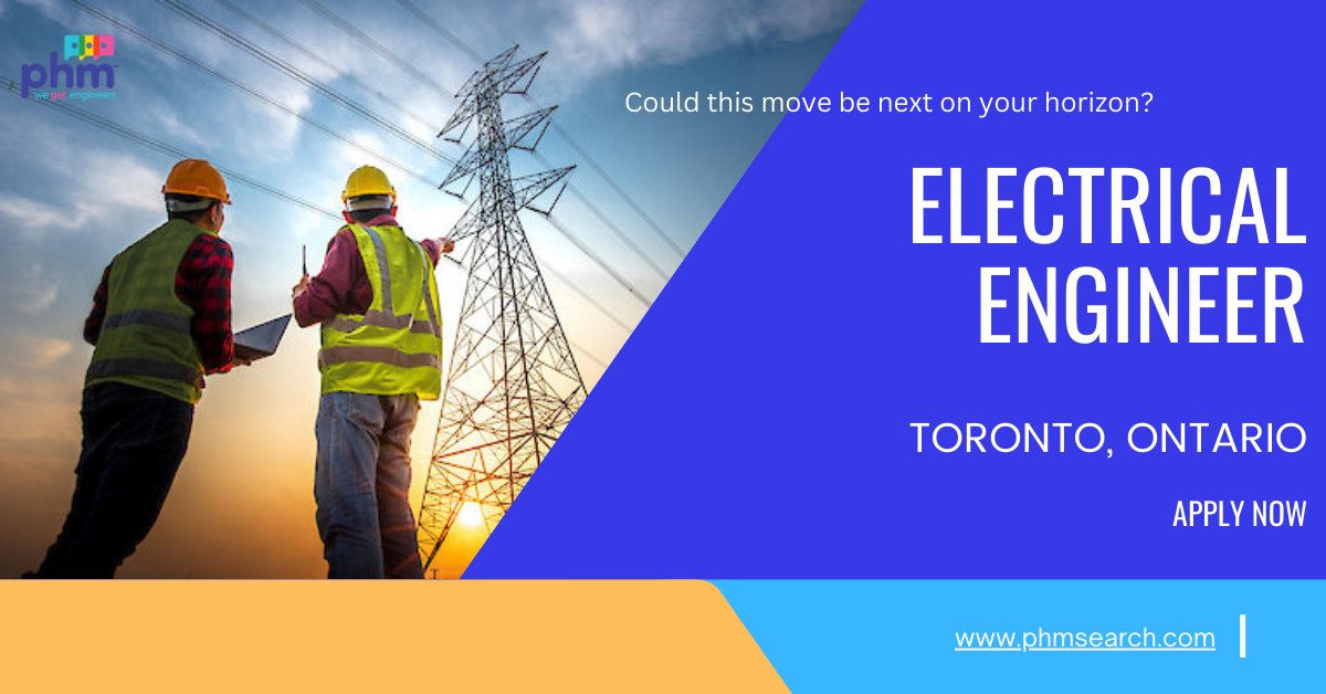 PHMSearch's tweet image. Our client in Toronto is currently seeking an Electrical Engineer | Power Systems to join their team! 

bit.ly/3LORyQL

#phmsearch #electricalengineer #powersystems