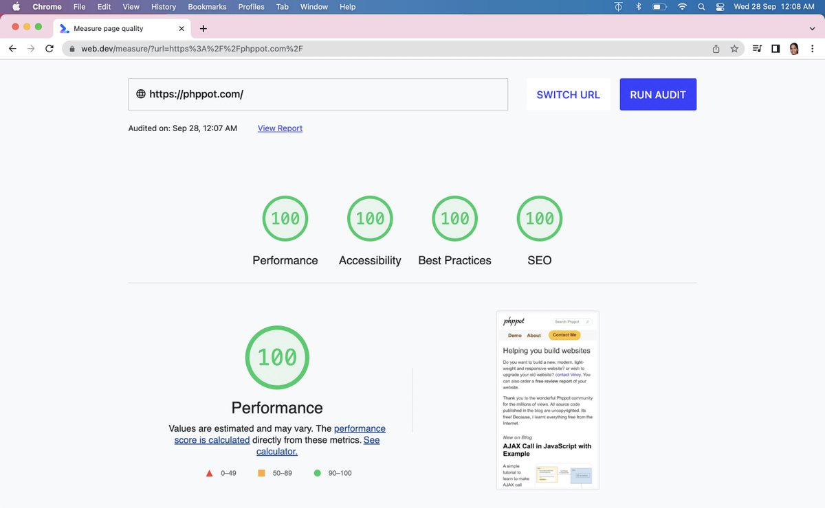 GiftVincy's tweet photo. Perfect 100 performance for my website https://t.co/iu8Bt53ekF in Google PageSpeed Insights.  #google #googlepagespeed

I can do the same for your website too, get in touch with me! https://t.co/TstOAi2SCZ