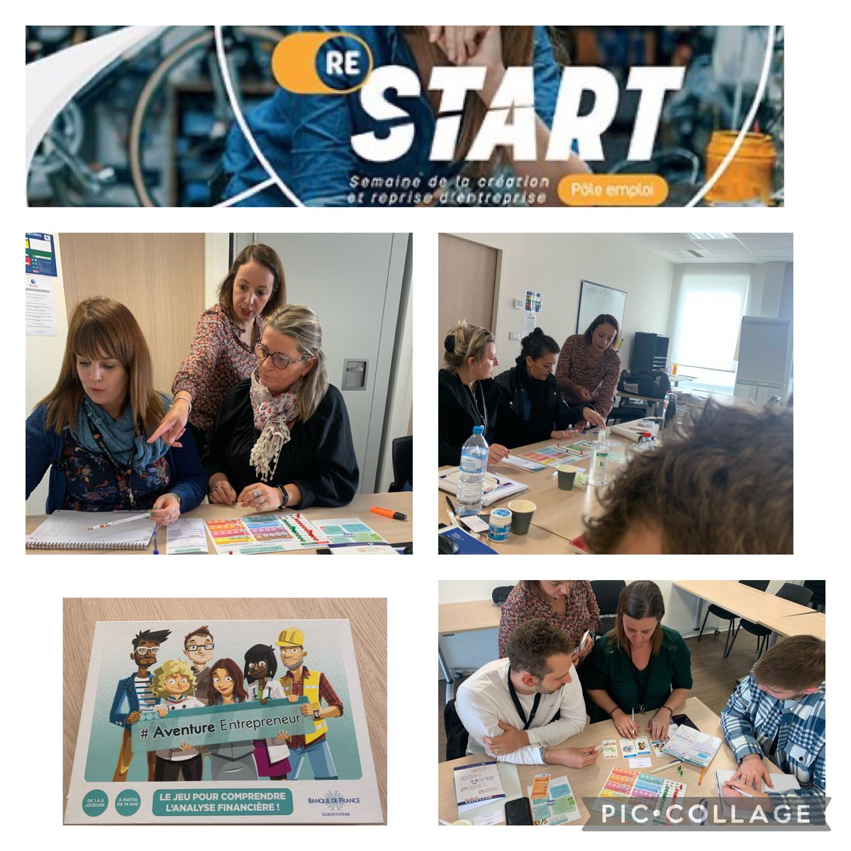 Corinne NEVEU (@neveucorinne) on Twitter photo #Restart 👉 Nos conseillers ont expérimenté Aventure d'entrepreneur, un jeu de simulation à l'entrepreneuriat animé par <a href="/Educfi_BDF/">EDUCFI Banque de France</a>. La création comme alternative de retour à l'emploi ! RDV le 29 pour les demandeurs ! #sensibiliser #experimenter <a href="/VLecreux/">Virginie Lecreux</a> <a href="/DubMaxi/">MaximilienneDUBRUQUE</a> <a href="/spouillaude/">Sandrine Pouillaude💫</a> #Restart 👉 Nos conseillers ont expérimenté Aventure d'entrepreneur, un jeu de simulation à l'entrepreneuriat animé par <a href="/Educfi_BDF/">EDUCFI Banque de France</a>. La création comme alternative de retour à l'emploi ! RDV le 29 pour les demandeurs ! #sensibiliser #experimenter <a href="/VLecreux/">Virginie Lecreux</a> <a href="/DubMaxi/">MaximilienneDUBRUQUE</a> <a href="/spouillaude/">Sandrine Pouillaude💫</a>
