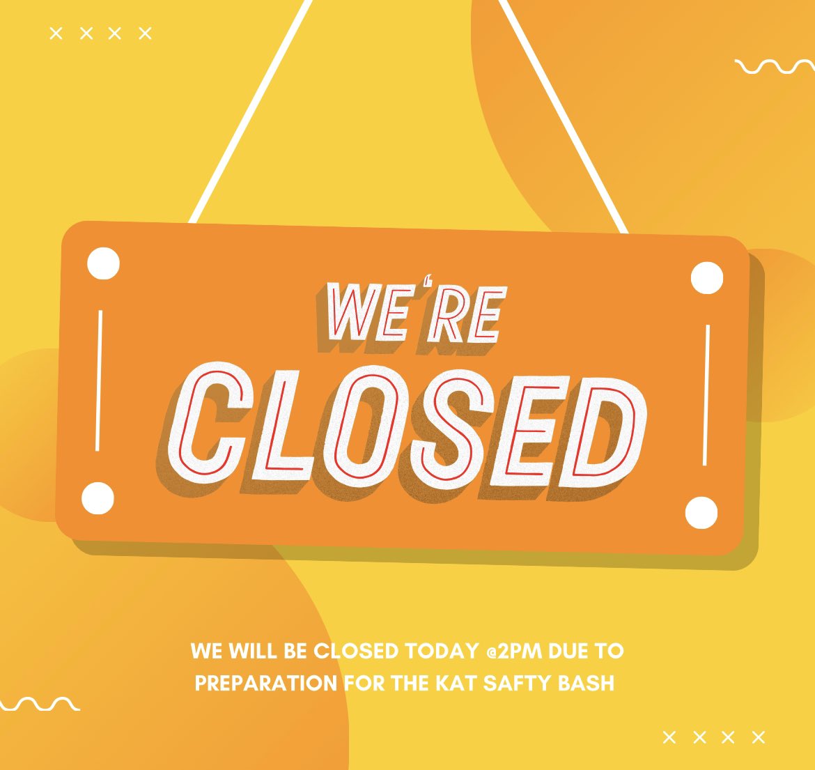 On September 27th the food pantry will be closing early due to preparation for the Kat safety bash! Be sure to stop by our table! 

#SHSU26 #SHSU25 #SHSU24 #SHSU23 #SHSU22 #SHSU #FoodPantry #EatEmUpKats