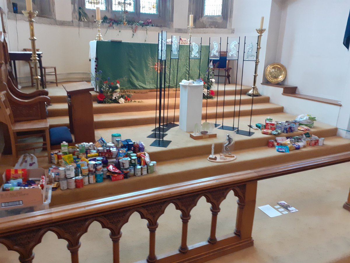 stmarysdover's tweet photo. A wonderful Harvest Service at St Mary's Church this morning. Thank you to all those who could join us, as well as those who kindly donated - all items will be passed onto the Dover Foodbank. https://t.co/pHSsC5CAEQ