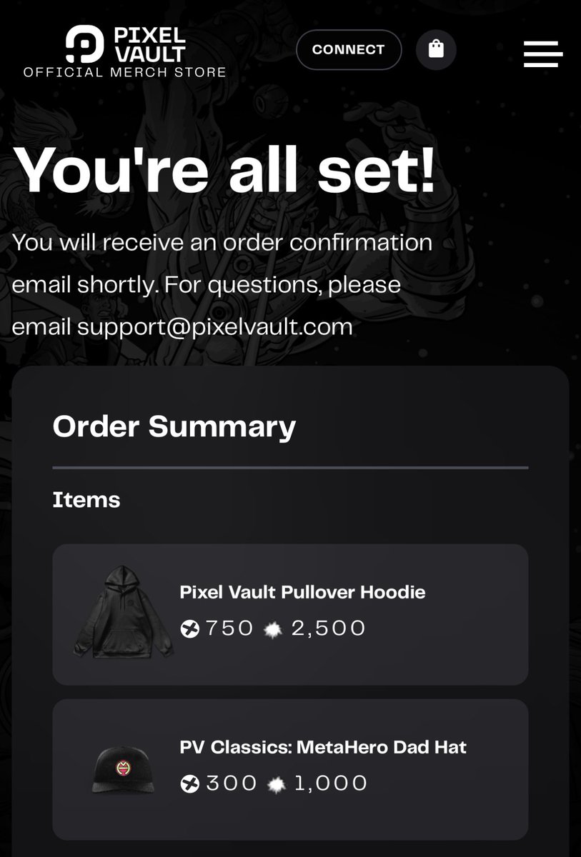 jmac_nft's tweet photo. Comfy Szn is upon us. Got my merch order in.  @pixelvault_ @MetaHero_ @punkscomic https://t.co/iM1KKCN3jT