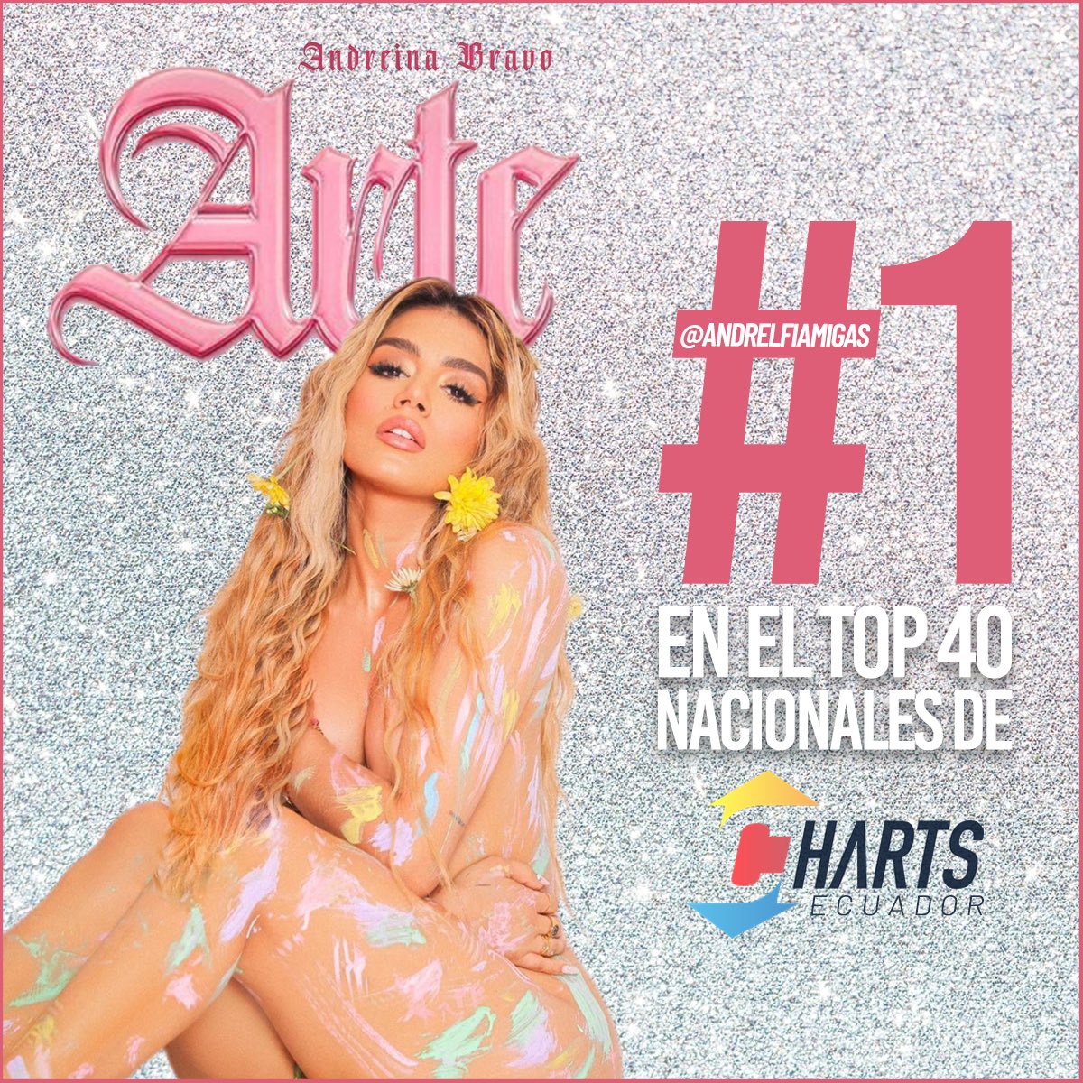andrelfiamigas's tweet photo. ARTE ES LA CANCIÓN ECUATORIANA #1 EN EL PAÍS!!!!!!! ❤️❤️❤️🇪🇨🇪🇨🇪🇨 Felicidades princesa @andreinabravo11 !!! Esto es solo un poquito de todo lo que está por venir y estaremos aquí para apoyarte siempre ✨✨✨

#TeamAndrelfi https://t.co/Wdvifh8jvk