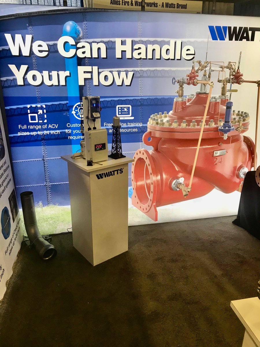 wattswater's tweet photo. Weโre excited to see you at the WaterPro Conference today! Stop by booth #633 to learn about how the Ames Large Diameter ACV (20"-24") is perfect for your municipal waterworks needs.
Learn More: https://t.co/fQmBPF4ipB
#WaterProConference @NRWA https://t.co/iOXWSPWJOv