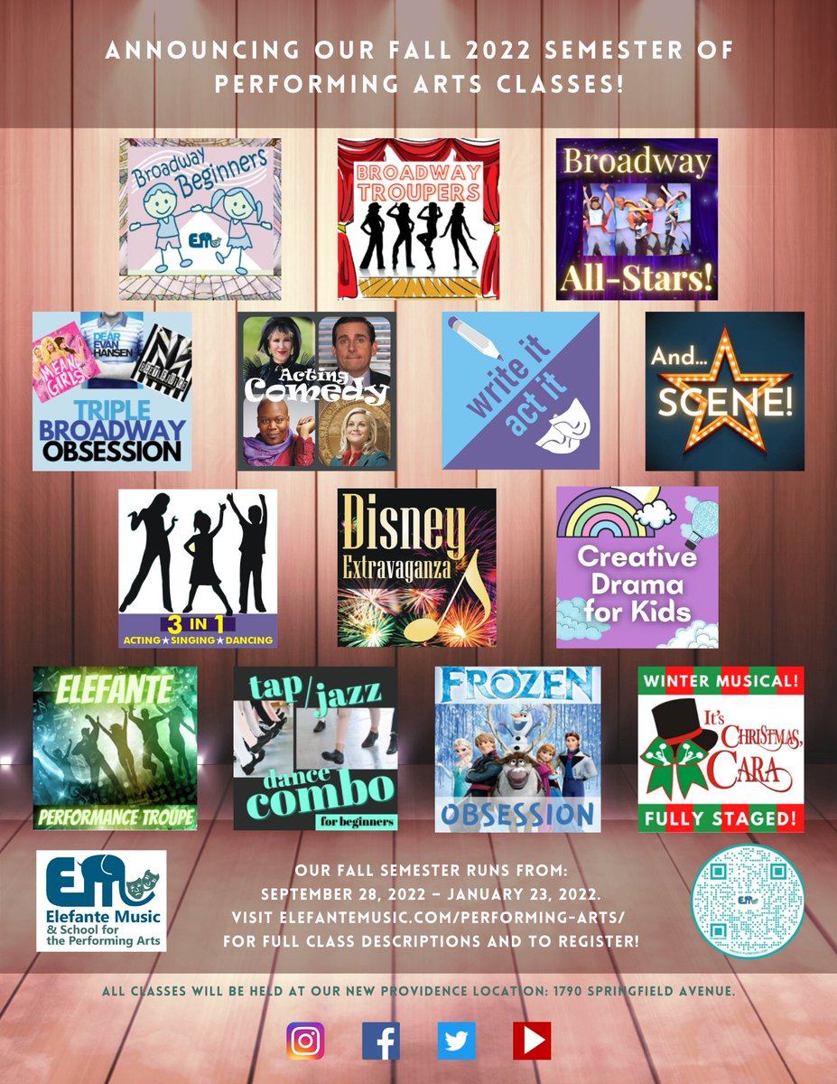 elefantemusic's tweet photo. There's still TIME!!!
Enroll TODAY, classes begin starting tomorrow.
https://t.co/bnUJhjo0S3 https://t.co/8fzaQSgIWK