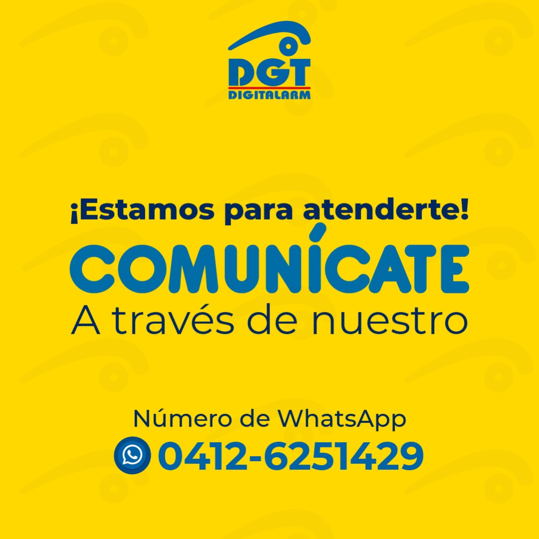 DGTdigitAlarm's tweet photo. "Comunícate con nosotros, estamos para resolver todas sus dudas acerca de 𝐧𝐮𝐞𝐬𝐭𝐫𝐨𝐬 𝐞𝐪𝐮𝐢𝐩𝐨𝐬 𝐲 𝐬𝐞𝐫𝐯𝐢𝐜𝐢𝐨𝐬".

Contáctanos📱✨

📲 WhatsApp 0412-6251429

📧 E-mail: ventas@dgt.co.ve.

💻 Visita https://t.co/DqXyWfp7cR

#DGTDigitAlarm #DGT #seguridadelectronica https://t.co/kR1mEJUZjV