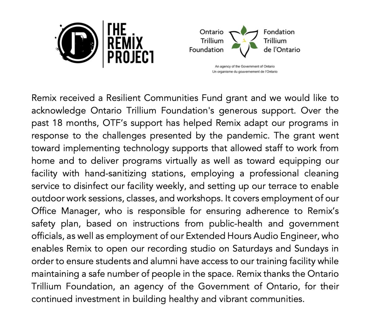 The Remix Project tweet media