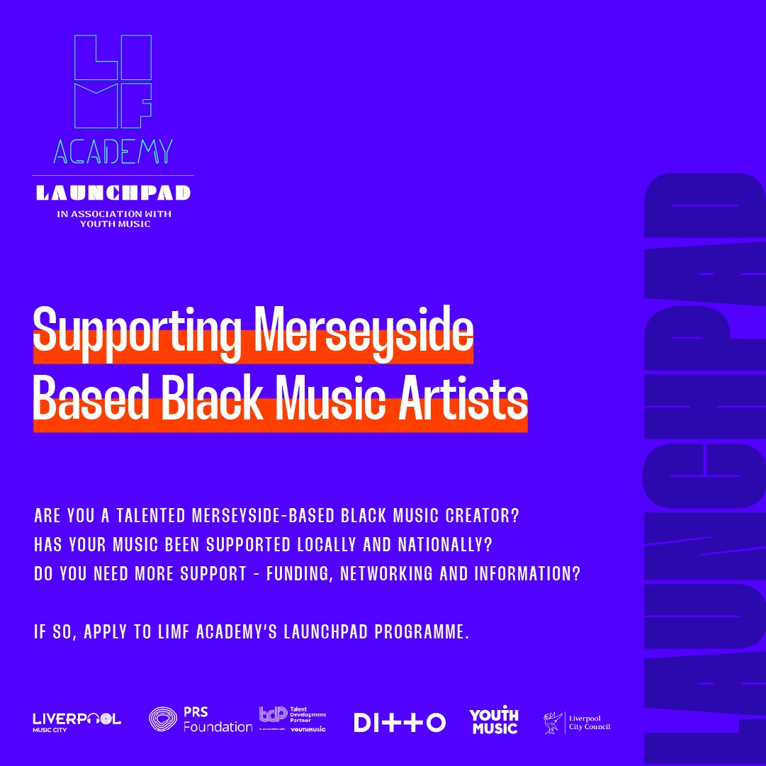 #ICYMI | Are you a talented Merseyside-based Black music creator? Has your music been supported locally + nationally? Do you need more support? If so, why not apply for the new @LimfAcademy LAUNCHPAD programme backed by @youthmusic + @CultureLPool. ▶️ bit.ly/LIMFACADEMYxLA…