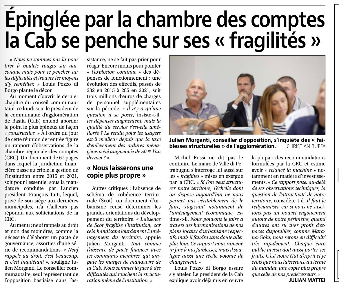 Décidément Julien Morganti a la mémoire courte ,il a oublié avoir été vice président et à ce titre avoir validé et voté les décisions prises en toute collégialité
À force de se mentir à soi-même on oublie ce qu’on a réellement fait et là où on va
# 🙈🙉🙊