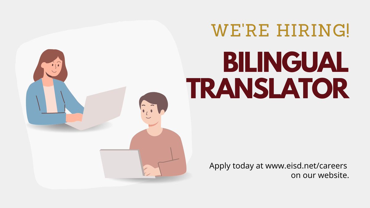 Edgewood ISD on Twitter "We're hiring for a Spanish Translator and