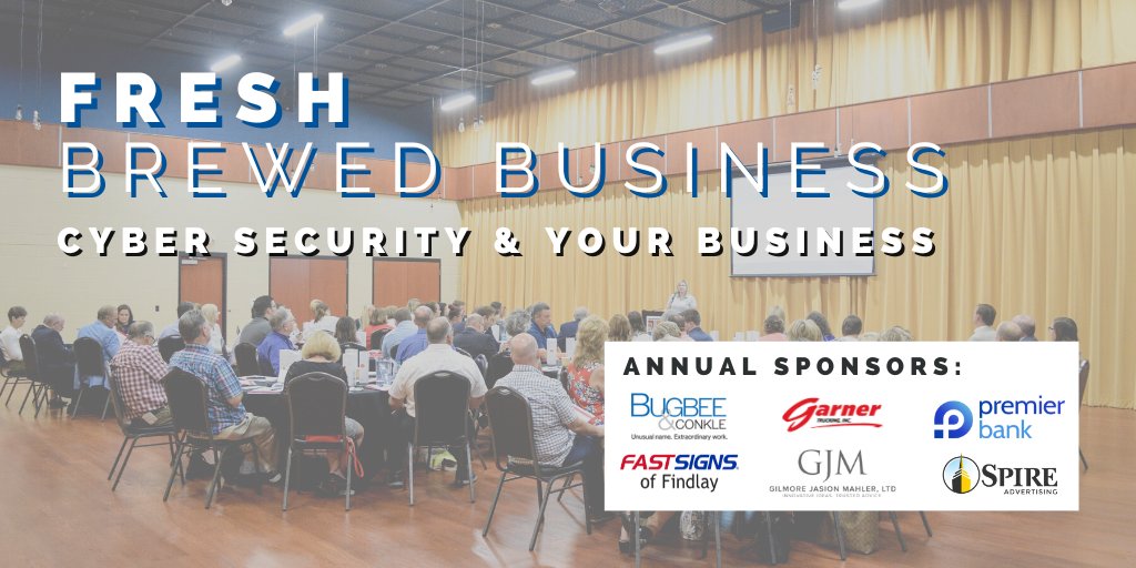 Sign up now for Fresh Brewed Business on October 4th - Cyber Security &amp; Your Business!
findlayhancockchamber.com/fresh-brewed-b…