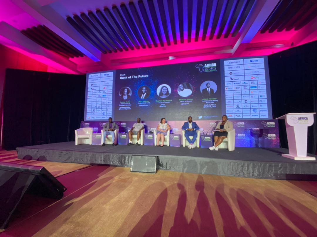 AffinityAfrica's tweet photo. It's been a great first day at the @AfricaMoneyDefi Summit, connecting with businesses in the fintech space and @ajaleelhussein sharing thoughts on the future of financial services in Africa. We're excited for tomorrow! #AMDSGH #AfricaMoneyDeFi #affinityafrica #affinityghana https://t.co/q0GsuQ1lK6