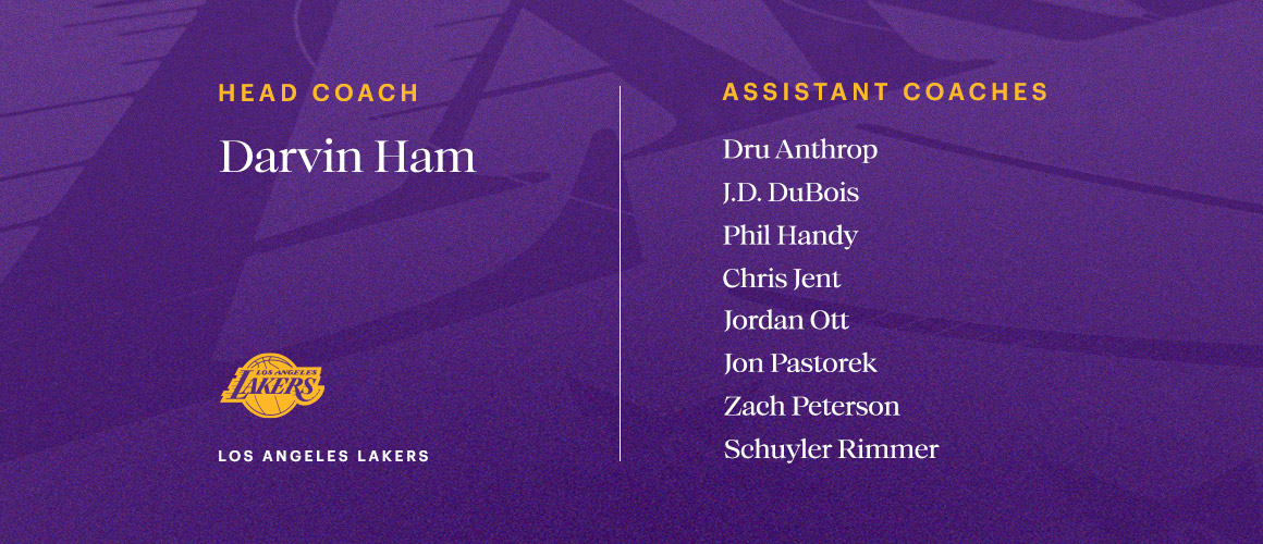 Los Angeles Lakers on Twitter "OFFICIAL The 202223 Lakers Coaching Staff https//t.co