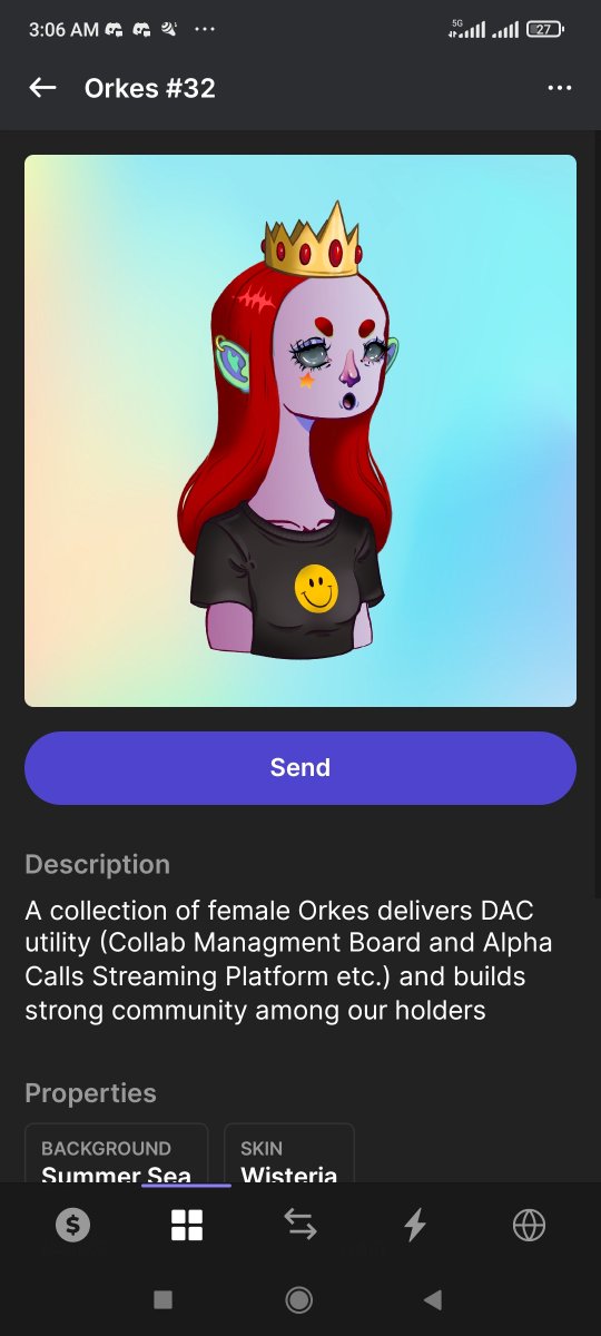 TOXIC OFFICIAL ( NAMASTE ❤️) (@toxicof13947042) on Twitter photo <a href="/OrkesNFT/">Orkes | DAC</a> A success sold out mint
Waiting for major updates
Excited for this
Will support this project
Diamond hands is a must 💪
7sbUptRYqmqSk1XSjrskmach3RZxBUNidDsG36APskMH
<a href="/ToxicCity/">Toxic Delirium</a>#9030
Lezz GO orcs
Swamp !!!!!! <a href="/OrkesNFT/">Orkes | DAC</a> A success sold out mint
Waiting for major updates
Excited for this
Will support this project
Diamond hands is a must 💪
7sbUptRYqmqSk1XSjrskmach3RZxBUNidDsG36APskMH
<a href="/ToxicCity/">Toxic Delirium</a>#9030
Lezz GO orcs
Swamp !!!!!!