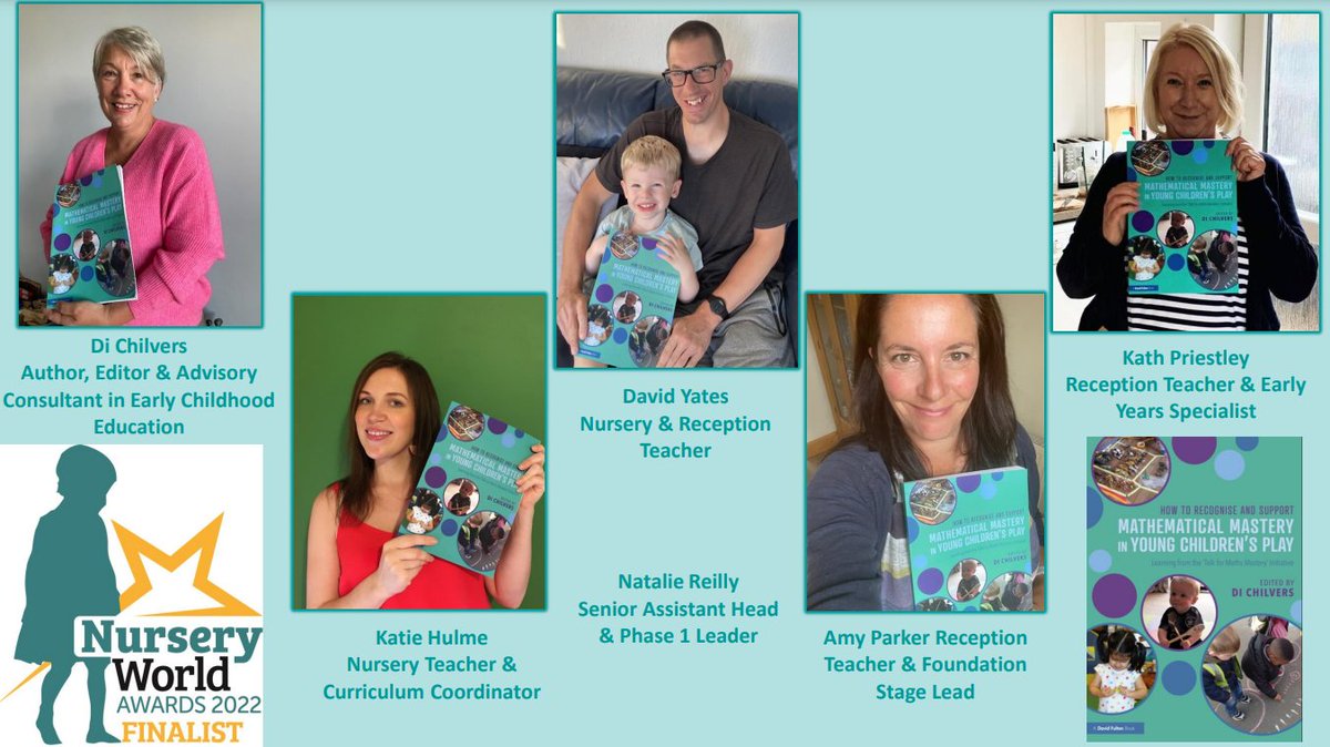 watchmegrow_Di's tweet photo. @NurseryWorld @NurseryWorldAwd Really chuffed our book was Highly Commended @NurseryWorldAwd Lots of hard work from the authors &amp; the children whose mathematical play &amp; interests showed us the real meaning of mastery 😀 Congrats to the other finalists @helenjwc @HelenMoylett @RoutledgeEd @EY_Matters #NWAwards https://t.co/O7xn9w8y2G