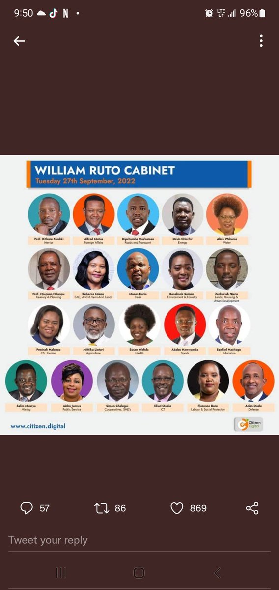 junaya_'s tweet photo. This is a choice I would have chosen if I was president. Y'all deserve it. Now let's see you work diligently. 
#CabinetDecisions  #cabinetsecretaries #Cabinet https://t.co/dleodqiJ0Q