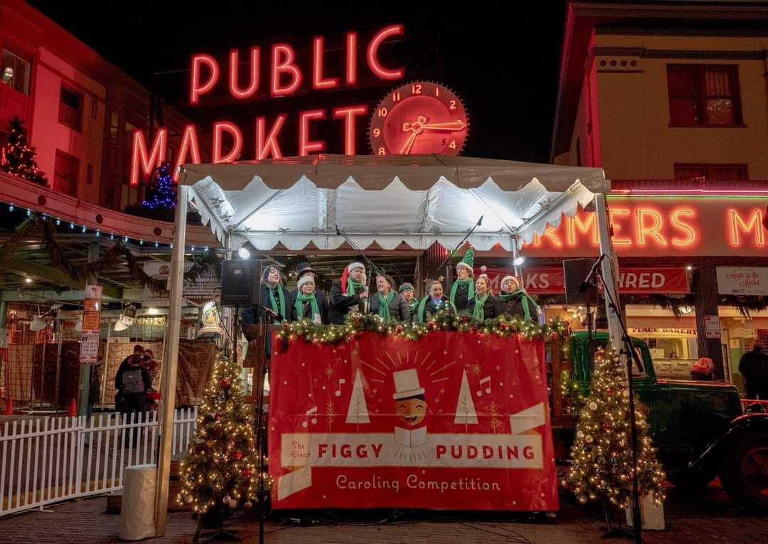 To join the fun and support Pike Market Senior Center &amp; Food Bank just CLICK HERE: pmsc-fb.org/figgy-pudding

#figgypudding #seattle #caroling #singing #holidays