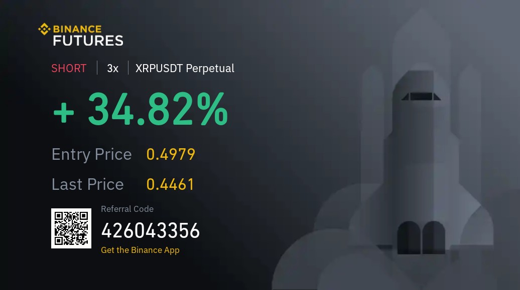 #XRP  ı will continue this position until 0.41 . But ı take profit