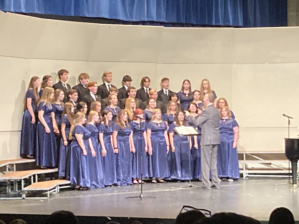 Madrigal singers showing off their a cappella skills.  ⁦<a href="/GreenfieldCHS/">Greenfield-Central</a>⁩