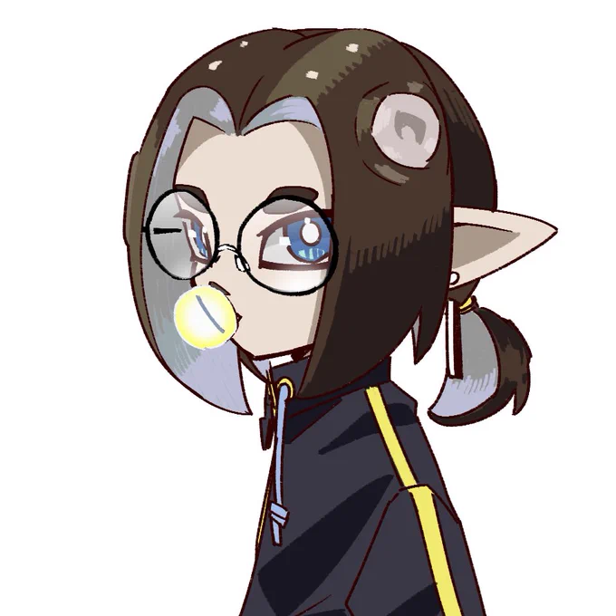 本日17:00から配信予定配信サムネとサムネ用に今朝描き下ろしたイラスト【スプラトゥーン3】バンカラマッチS+昇格戦【ゆきみどり/Vtuber】  より 