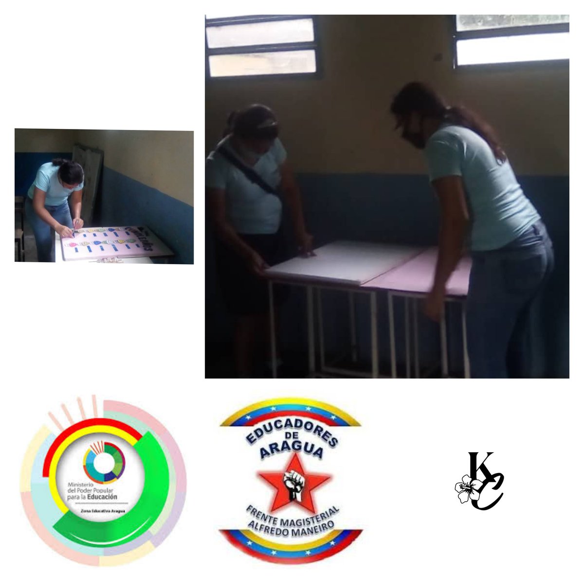 7CircuitoZamora's tweet photo. #27DeSep 
#TurismoAuntosustentable 
#AraguaEsEducación UEN César Rengifo Parroquia San Francisco de Asís Municipo Bolivariano Ezequiel Zamora Correa Personal Activo Realizando Cartelera Para Ambientar Espacios del Plantel. https://t.co/FuG6PTAE8o