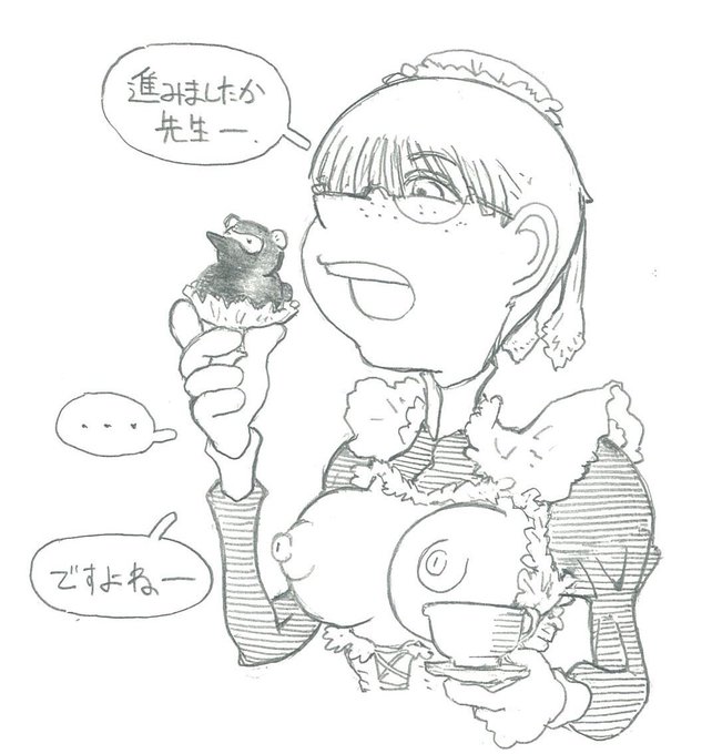 ぽろりしてても耽美退廃感よりも騒々しい感の強いメイドちゃんたち 