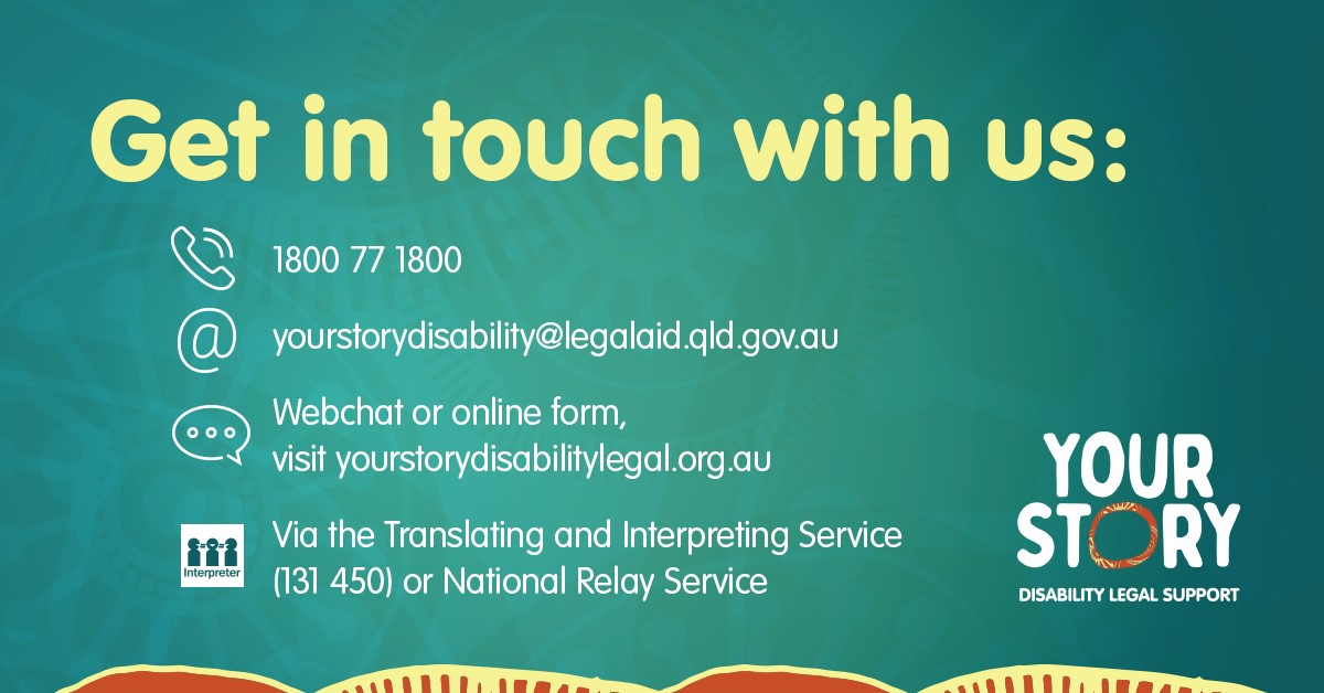 Now is the time to share your story &amp; ideas for change with the Disability Royal Commission @DRC_AU.

We give free legal advice &amp; can support you or the person you care about to safely make a submission before the end of the year. You can contact us in a way that works for you.👇