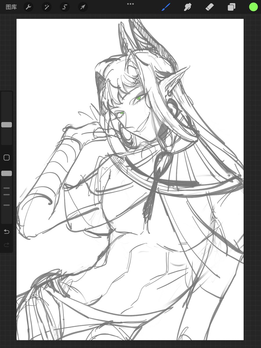 上次画这套衣服还是两年前。😢