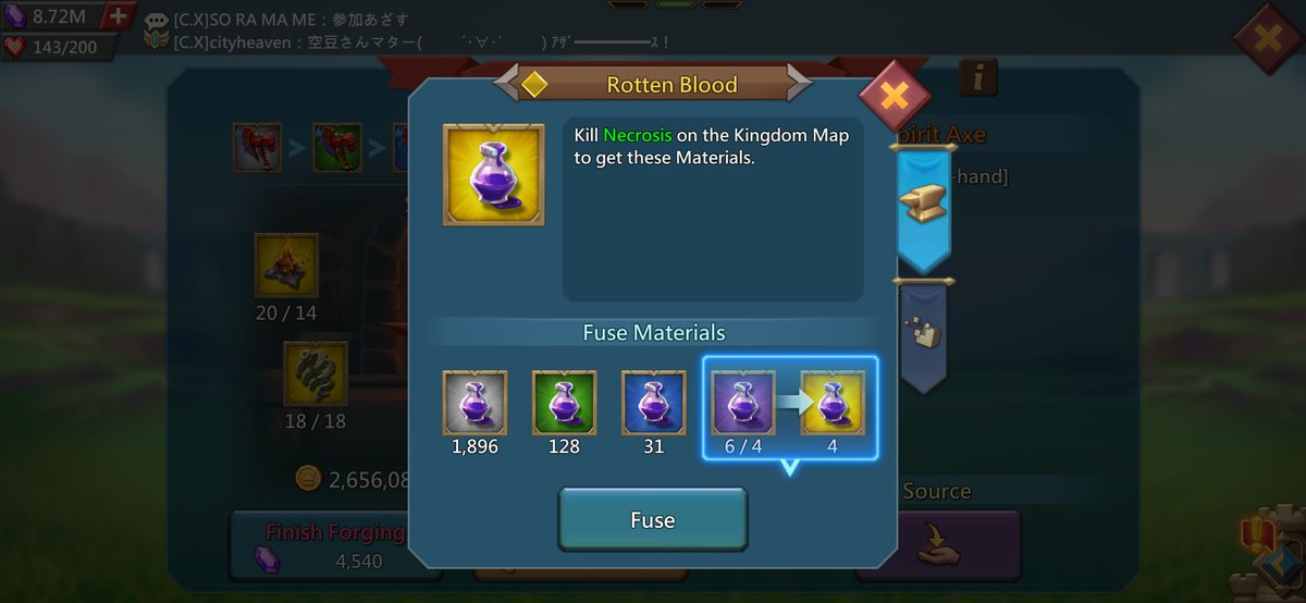 さてと、なんか作るとするか(´Д｀;)

#ローモバ 
#lordsmobile
#ネクロスごめんよ