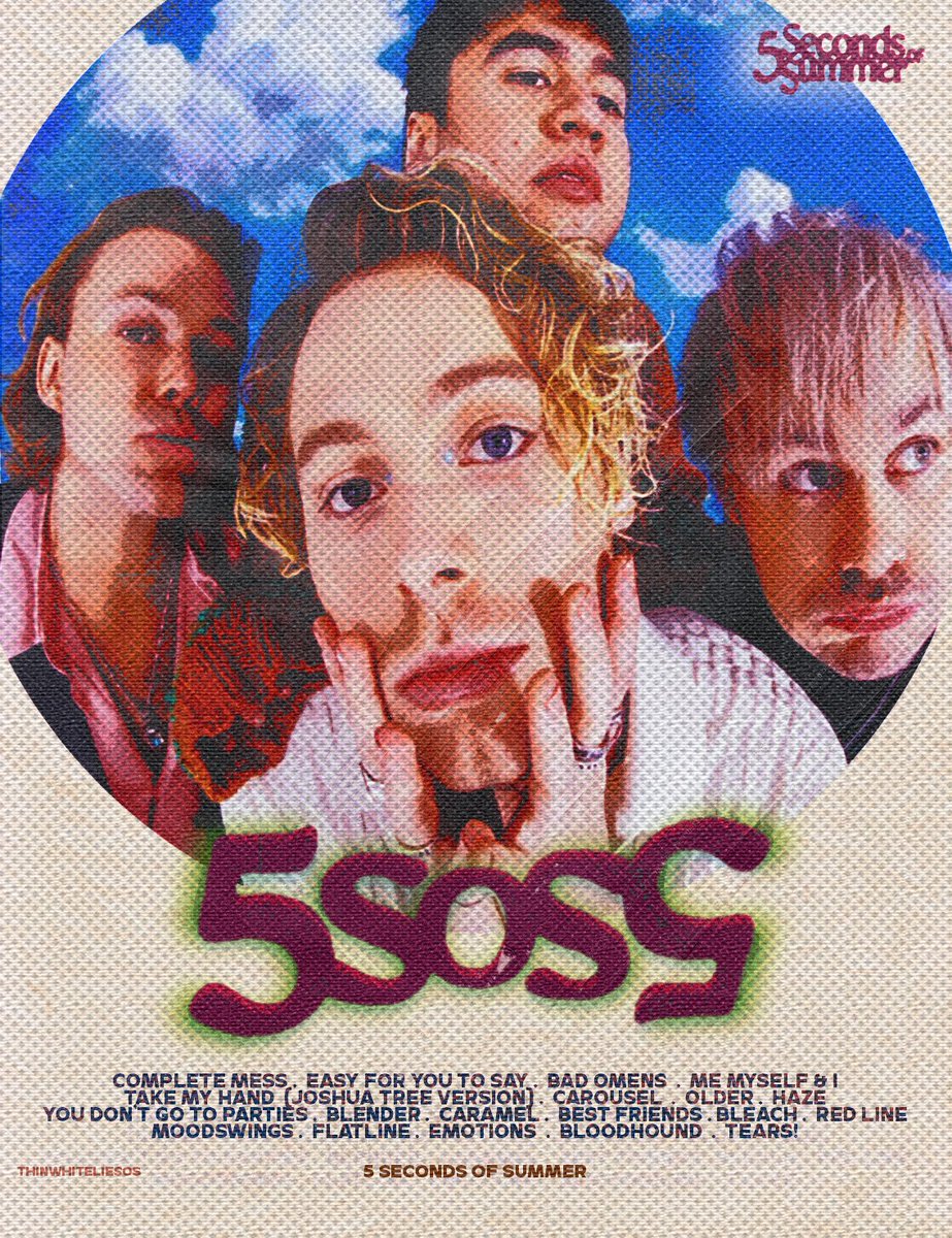 HillaryCheco's tweet photo. Listening to 5SOS5 over and over again is a magical experience, and I'm so proud of these guys for making this amazing album ✨👣. STREAM #5SOS5
@5sos
.
#5SecondsofSummer #5SOS5 #5SOS #5sosfanart #5sosart
@Luke5SOS @Ashton5SOS @Calum5SOS @Michael5SOS @5sos https://t.co/XfyZdLellI