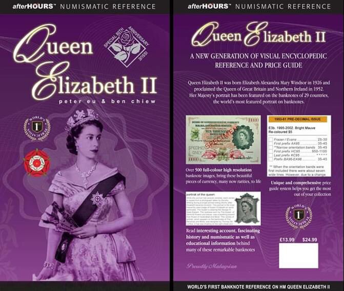numisart's tweet photo. Remembering HM Queen Elizabeth II through her portraits on banknotes of 29 countries. Over 500 full-colour high resolution banknotes. 230 pages. 2006. $24.99. Any enquiries pls message me, WhatsApp +60176976943 or email petereu@icloud.com. 

#QueenElizabeth #QueenElizabethII https://t.co/XEnJMDyFZC