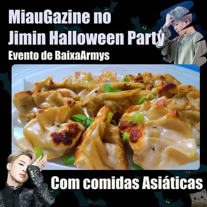 armyscarioca's tweet photo. Geeenteee!!
A @miaugazine vai estar presente no evento Jimin Halloween Party  🎃

E além do álbum de figurinhas exclusivo, photocards e stickers, vai ter COMIDAS ASIÁTICAS!! 🍜

#comidaasiatica  #eventokpop #eventobts #bts #BTSARMY #btsbr #btsbrasil #lojakpop #armyscarioca https://t.co/DTiIqZg60Q